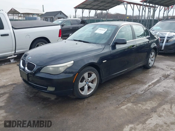 2008 BMW 5 Series 528xi with VIN WBANV13538CZ56228, listed as a IAAI auction lot 41842631 with 92,806 mi miles. Bid and sale history available at carsss.com. Image 18.