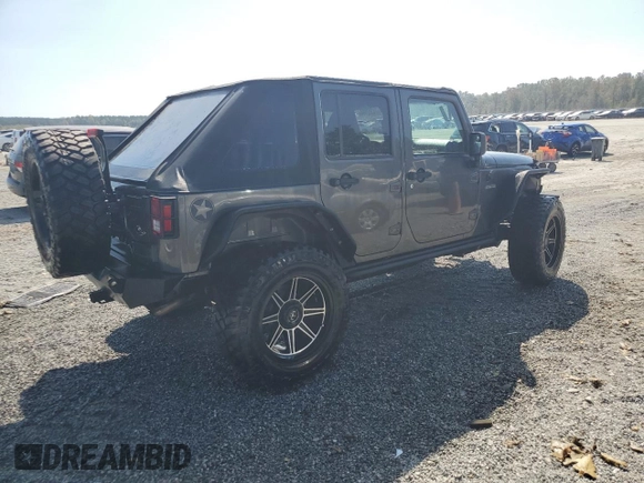 2018 Jeep Wrangler JK Unlimited Sport S with VIN 1C4BJWDG0JL842059, listed as a Copart auction lot 74382094 with 63,373 mi miles and Salvage Title. Bid and sale history available at carsss.com. Image 3.