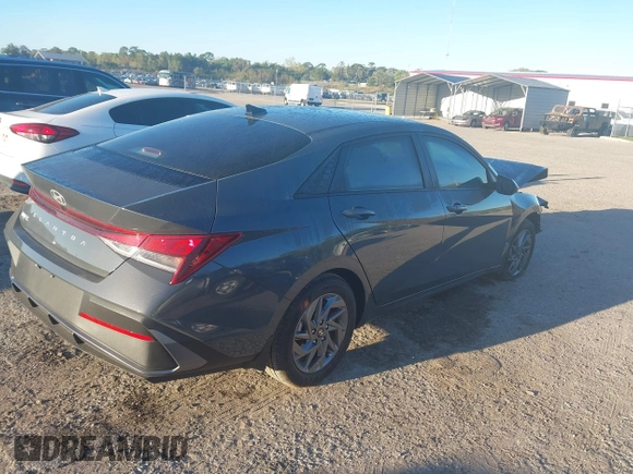 2024 Hyundai Elantra SEL with VIN KMHLM4DG0RU708508, listed as a IAAI auction lot 41834890 with 4,911 mi miles. Bid and sale history available at carsss.com. Image 4.