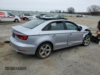 2019 Audi A3 Sedan Premium with VIN WAUBEGFF8K1018061, listed as a Copart auction lot 51343835 with 80,284 mi miles and Clean Title. Bid and sale history available at carsss.com. Image 3.