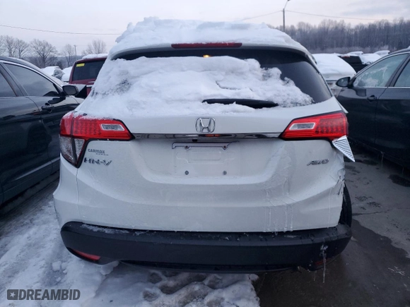 2021 Honda HR-V LX with VIN 3CZRU6H39MM731603, listed as a Copart auction lot 88116255 with 0 mi miles and Salvage Title. Bid and sale history available at carsss.com. Image 6.