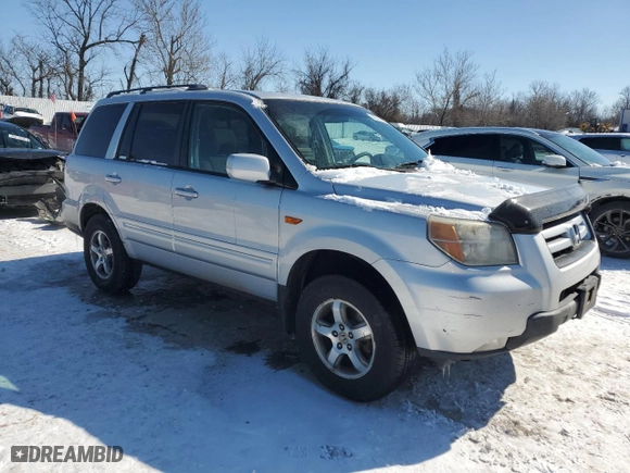 2008 Honda Pilot SE with VIN 5FNYF18348B053044, listed as a Copart auction lot 46153055 with 162,408 mi miles and Salvage Title. Bid and sale history available at carsss.com. Image 4.