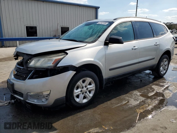 2016 Chevrolet Traverse LS with VIN 1GNKRFED5GJ276943, listed as a Copart auction lot 52102134 with Not Provided miles and Salvage Title. Bid and sale history available at carsss.com. Image 1.