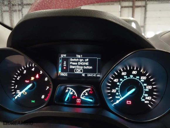 2014 Ford Escape Titanium with VIN 1FMCU9J9XEUA51732, listed as a IAAI auction lot 41542867 with 44,141 mi miles. Bid and sale history available at carsss.com. Image 7.