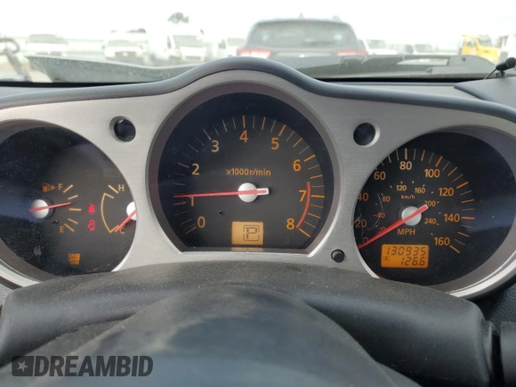 2004 Nissan 350Z Enthusiast with VIN JN1AZ36D74T110685, listed as a Copart auction lot 54630875 with 130,935 mi miles and Salvage Title. Bid and sale history available at DreamBid. Image 9.