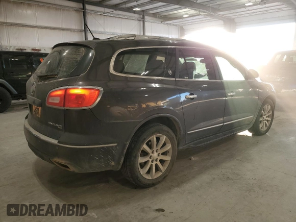 2015 Buick Enclave Premium with VIN 5GAKVCKD9FJ388989, listed as a Copart auction lot 42258895 with 124,483 mi miles and Salvage Title. Bid and sale history available at DreamBid. Image 3.