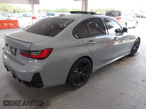 2023 BMW 3 Series 330i with VIN 3MW69FF01P8D33427, listed as a IAAI auction lot 42461734 with 15,587 mi miles and . Bid and sale history available at DreamBid. Image 4.