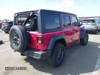 2024 Jeep Wrangler Willys with VIN 1C4PJXDG5RW320193, listed as a IAAI auction lot 41934630 with 7,402 mi miles and . Bid and sale history available at carsss.com. Image 4.