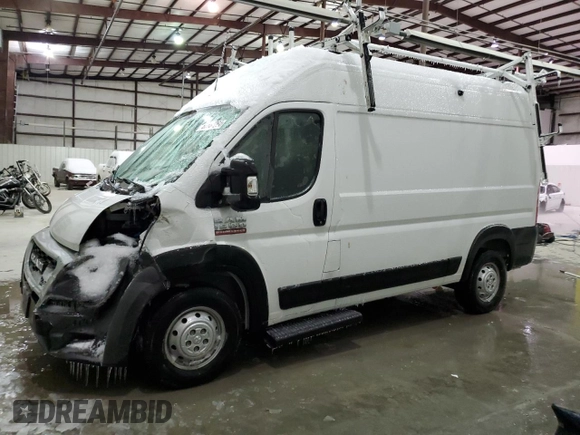 2021 Ram ProMaster Cargo with VIN 3C6LRVBG4ME515274, listed as a Copart auction lot 86554264 with 33,112 mi miles and Salvage Title. Bid and sale history available at carsss.com. Image 1.