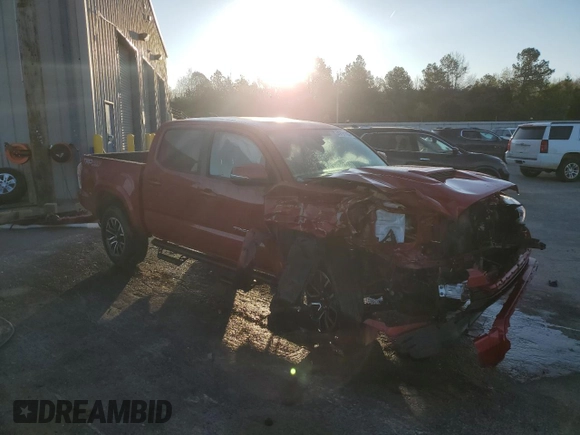 2021 Toyota Tacoma 4WD SR with VIN 3TMCZ5AN4MM442020, listed as a Copart auction lot 50742455 with 28,188 mi miles and Salvage Title. Bid and sale history available at carsss.com. Image 4.