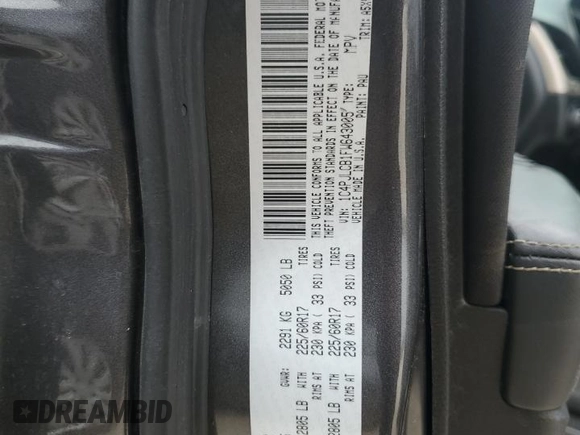 2015 Jeep Cherokee Latitude with VIN 1C4PJLCB1FW643005, listed as a Copart auction lot 46163045 with 134,840 mi miles and Salvage Title. Bid and sale history available at DreamBid. Image 12.
