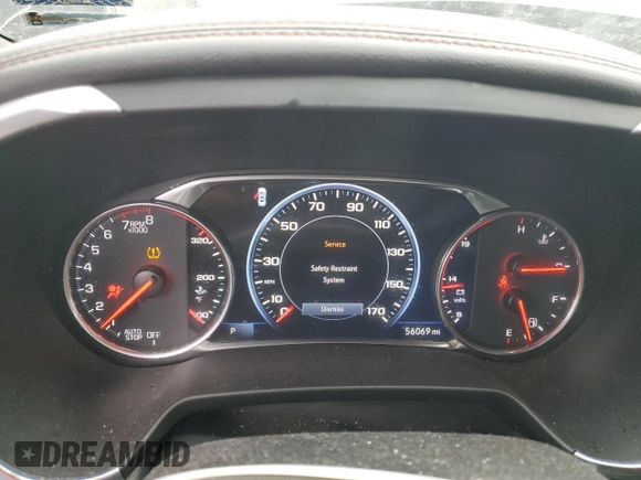 2019 Chevrolet Blazer Premier with VIN 3GNKBFRS1KS694470, listed as a Copart auction lot 84202244 with 56,069 mi miles and Salvage title. Bid and sale history available at DreamBid. Image 9.