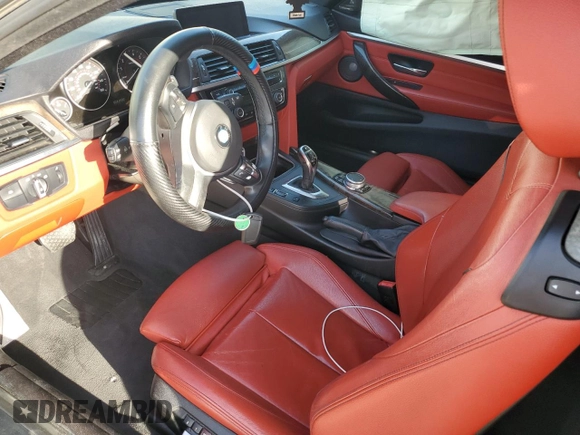 2016 BMW 4 Series 435i with VIN WBA3R1C52GK529980, listed as a Copart auction lot 85152154 with 87,972 mi miles and Salvage title. Bid and sale history available at DreamBid. Image 8.