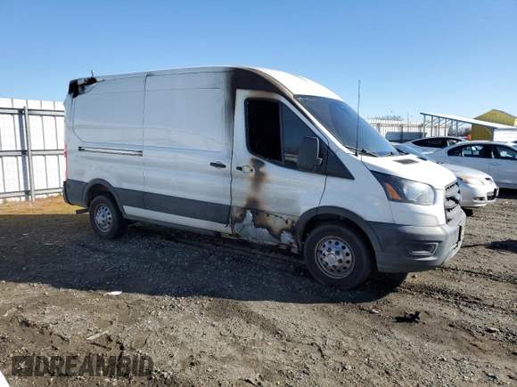 2020 Ford Transit Cargo with VIN 1FTBR2C84LKA25357, listed as a Copart auction lot 45907805 with Not Provided miles and Salvage Title. Bid and sale history available at carsss.com. Image 4.