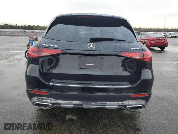 2025 Mercedes-Benz GLC with VIN W1NKM4HB9SF259122, listed as a Copart auction lot 83455184 with 1,135 mi miles and Salvage Title. Bid and sale history available at carsss.com. Image 6.