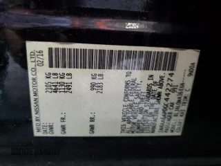 2016 Nissan Maxima SV z VIN 1N4AA6AP0GC442274, wystawiony jako Copart lot #69704074 z przebiegiem 180 519 mil mil oraz Szkoda całkowita • Salvage title. Historia ofert i sprzedaży dostępna na DreamBid. Obrazek 14.