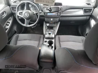 2018 Nissan LEAF SV with VIN 1N4AZ1CP1JC307031, listed as a Copart auction lot 58869215 with 99,621 mi miles and Salvage title. Bid and sale history available at DreamBid. Image 8.