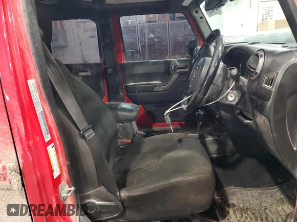 2016 Jeep Wrangler Unlimited Sport RHD with VIN 1C4BJWKG4GL277259, listed as a Copart auction lot 87713635 with 221,120 mi miles and Salvage title. Bid and sale history available at DreamBid. Image 7.