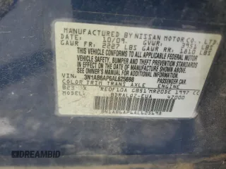 2010 Nissan Sentra 2.0 z VIN 3N1AB6AP6AL625698, wystawiony jako Copart lot #55095895 z przebiegiem 105 089 mil mil oraz Szkoda całkowita • Salvage title. Historia ofert i sprzedaży dostępna na DreamBid. Obrazek 12.