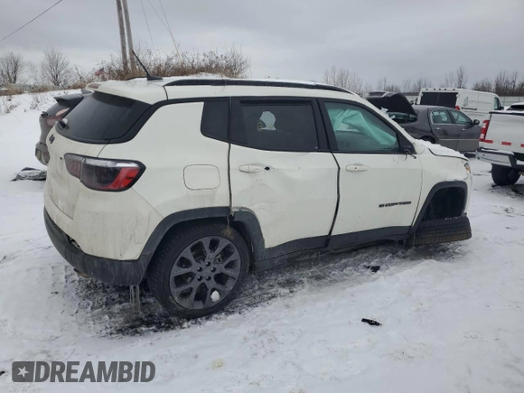 2021 Jeep Compass 80th Anniversary with VIN 3C4NJCEB8MT602314, listed as a Copart auction lot 46115285 with Not Provided miles and Non Repairable. Bid and sale history available at carsss.com. Image 3.