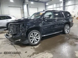 2020 Chevrolet Tahoe Premier with VIN 1GNSKCKC2LR127433, listed as a Copart auction lot 43428705 with Not provided miles and Salvage title. Bid and sale history available at DreamBid. Image 1.