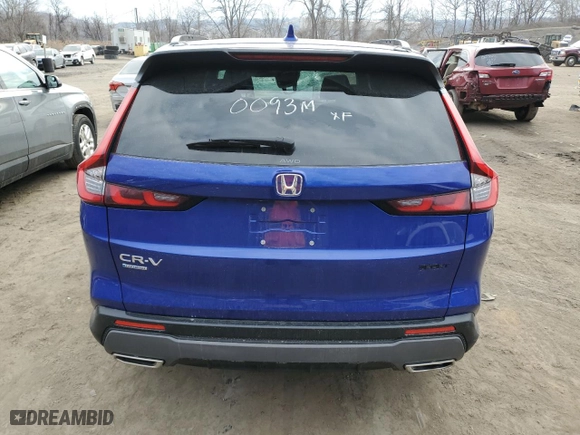2024 Honda CR-V Hybrid Sport with VIN 5J6RS6H5XRL004616, listed as a Copart auction lot 47345695 with 99,192 mi miles and Salvage Title. Bid and sale history available at carsss.com. Image 6.