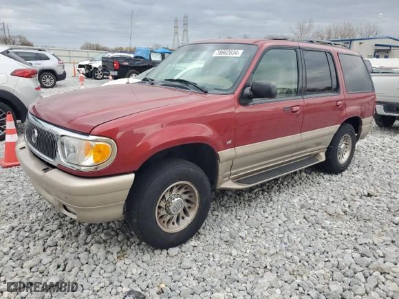 2001 Mercury Mountaineer with VIN 4M2ZU86P11UJ00675, listed as a Copart auction lot 78662034 with 175,433 mi miles and Salvage Title. Bid and sale history available at carsss.com. Image 1.