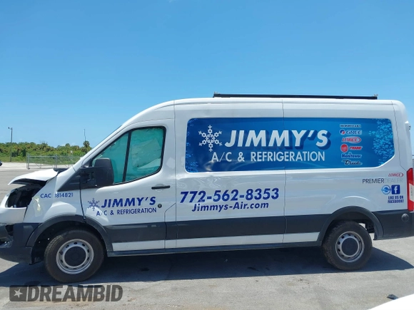 2023 Ford Transit Cargo with VIN 1FTBR1C82PKA26720, listed as a IAAI auction lot 39437379 with Not provided miles and . Bid and sale history available at DreamBid. Image 15.