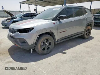 2023 Jeep Compass Trailhawk with VIN 3C4NJDDN6PT540840, listed as a Copart auction lot 56580895 with 12,680 mi miles and Salvage title. Bid and sale history available at DreamBid. Image 1.