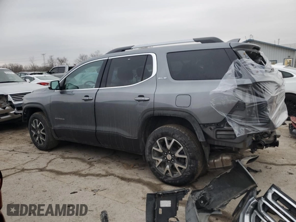 2021 GMC Acadia SLE with VIN 1GKKNRLS1MZ140432, listed as a Copart auction lot 85888724 with 49,111 mi miles and Salvage Title. Bid and sale history available at carsss.com. Image 2.