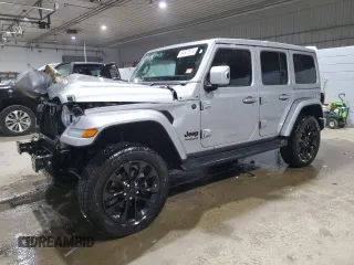 2021 Jeep Wrangler Unlimited Sahara Altitude z VIN 1C4HJXEN1MW692690, wystawiony jako Copart lot #84927014 z przebiegiem 34 268 mil mil oraz Szkoda całkowita • Salvage title. Historia ofert i sprzedaży dostępna na DreamBid. Obrazek 1.