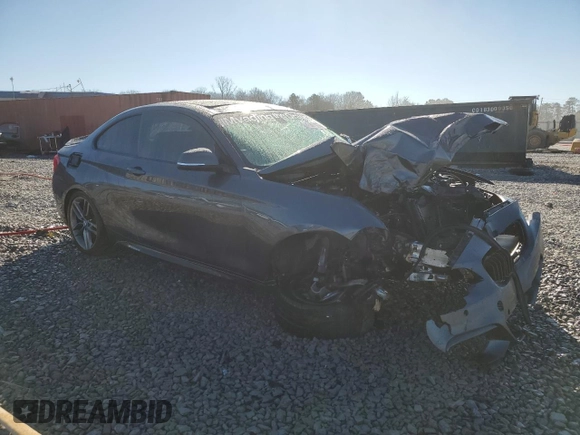 2018 BMW 2 Series 230i with VIN WBA2J1C56JVD09687, listed as a Copart auction lot 46861805 with 79,146 mi miles and Salvage Title. Bid and sale history available at carsss.com. Image 4.