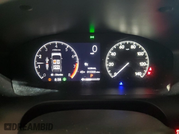 2024 Honda HR-V Sport with VIN 3CZRZ2H57RM751187, listed as a Copart auction lot 46544085 with 15,500 mi miles and Salvage Title. Bid and sale history available at DreamBid. Image 9.