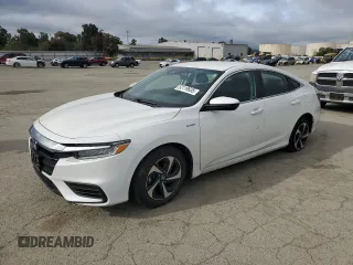 2021 Honda Insight EX with VIN 19XZE4F50ME002816, listed as a Copart auction lot 52119635 with 26,955 mi miles and Salvage Title. Bid and sale history available at carsss.com. Image 1.