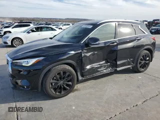 2020 Infiniti QX50 LUXE with VIN 3PCAJ5M19LF116658, listed as a Copart auction lot 87430444 with 44,128 mi miles and Salvage Title. Bid and sale history available at carsss.com. Image 1.