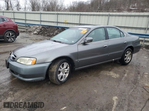 1999 Acura TL with VIN 19UUA5648XA036255, listed as a Copart auction lot 43504445 with 147,937 mi miles and Salvage Title. Bid and sale history available at carsss.com. Image 1.