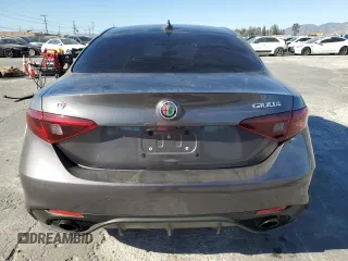 2022 Alfa Romeo Giulia Veloce with VIN ZARFAMBN7N7653310, listed as a Copart auction lot 88539535 with 17,289 mi miles and Salvage Title. Bid and sale history available at carsss.com. Image 6.