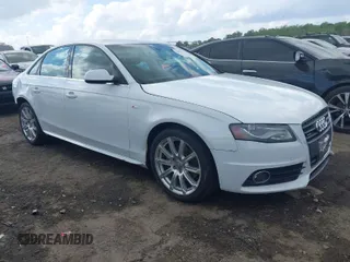 2012 Audi A4 2.0T Premium Plus with VIN WAUFFAFL9CN020879, listed as a IAAI auction lot 41902715 with 133,886 mi miles. Bid and sale history available at carsss.com. Image 1.