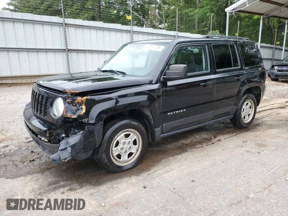 2017 Jeep Patriot Sport with VIN 1C4NJRBB1HD143808, listed as a Copart auction lot 58302235 with 136,123 mi miles and Salvage title. Bid and sale history available at DreamBid. Image 1.
