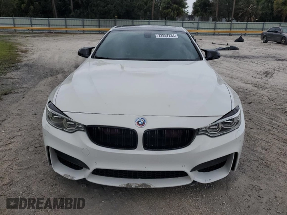 2015 BMW M4 with VIN WBS3R9C5XFK331253, listed as a Copart auction lot 72857284 with 78,309 mi miles and Salvage Title. Bid and sale history available at carsss.com. Image 5.