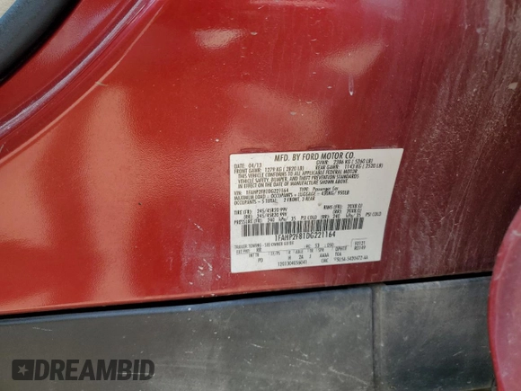 2013 Ford Taurus Limited with VIN 1FAHP2F81DG221164, listed as a Copart auction lot 59286035 with 158,463 mi miles and Salvage title. Bid and sale history available at DreamBid. Image 12.