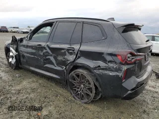 2023 BMW X3 M with VIN 5YM13EC02P9R76895, listed as a Copart auction lot 84182294 with 17,257 mi miles and Salvage Title. Bid and sale history available at carsss.com. Image 2.