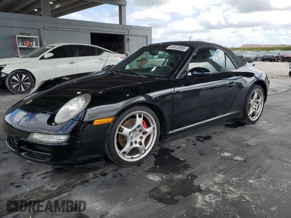 2005 Porsche 911 Carrera S with VIN WP0CB29935S765395, listed as a Copart auction lot 47472855 with 46,271 mi miles and Salvage Title. Bid and sale history available at DreamBid. Image 1.
