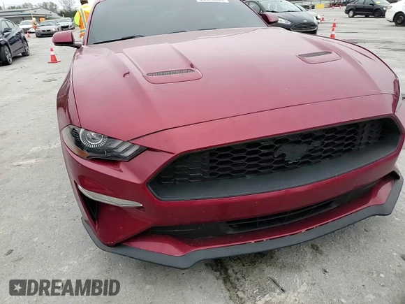2018 Ford Mustang EcoBoost with VIN 1FA6P8TH8J5113162, listed as a Copart auction lot 50378555 with 74,983 mi miles and Salvage Title. Bid and sale history available at DreamBid. Image 11.