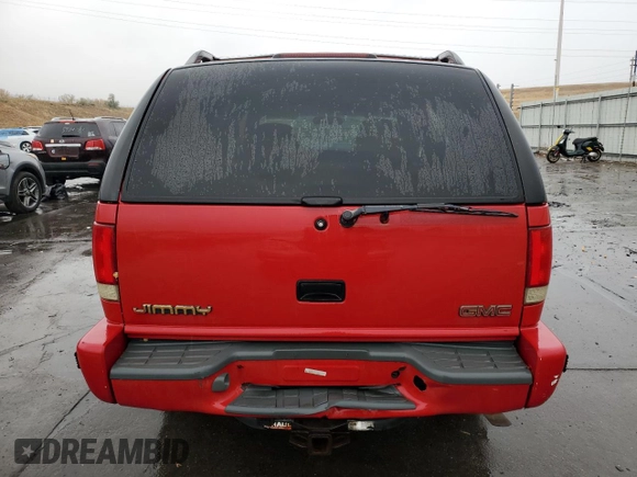 1998 GMC Jimmy SLE with VIN 1GKDT13W1W2508350, listed as a Copart auction lot 77904394 with 175,000 mi miles and Salvage Title. Bid and sale history available at carsss.com. Image 6.