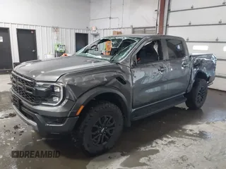 2024 Ford Ranger Raptor with VIN 1FTER4LR8RLE10778, listed as a IAAI auction lot 41729488 with 20,882 mi miles. Bid and sale history available at carsss.com. Image 6.