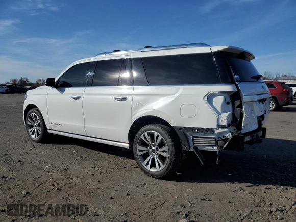 2020 Ford Expedition Max Platinum with VIN 1FMJK1MT2LEA78548, listed as a Copart auction lot 77628454 with 24,071 mi miles and Salvage title. Bid and sale history available at DreamBid. Image 2.