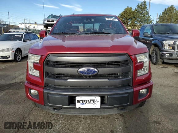 2015 Ford F-150 XLT with VIN 1FTEW1EG1FFC37800, listed as a Copart auction lot 48378485 with 111,996 mi miles and Salvage Title. Bid and sale history available at carsss.com. Image 5.