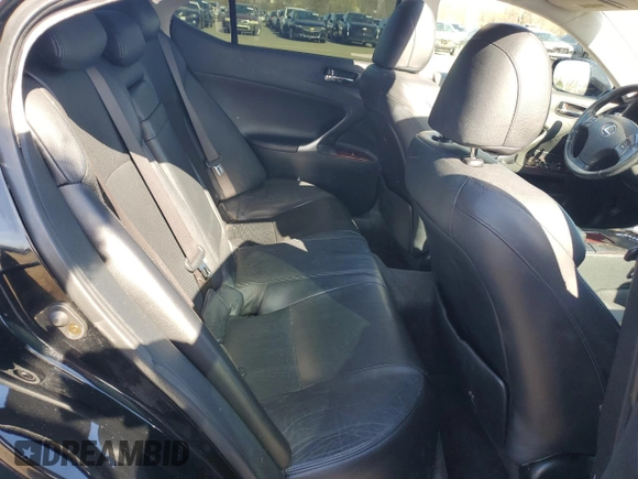 2006 Lexus IS 250 with VIN JTHCK262X62005472, listed as a Copart auction lot 52777295 with 148,259 mi miles and Salvage Title. Bid and sale history available at DreamBid. Image 10.