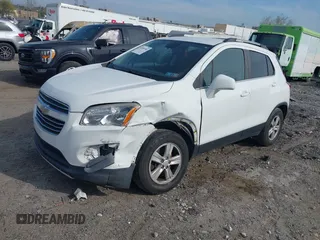 2016 Chevrolet Trax LT with VIN KL7CJPSB5GB605967, listed as a IAAI auction lot 42059782 with 125,212 mi miles and . Bid and sale history available at DreamBid. Image 2.